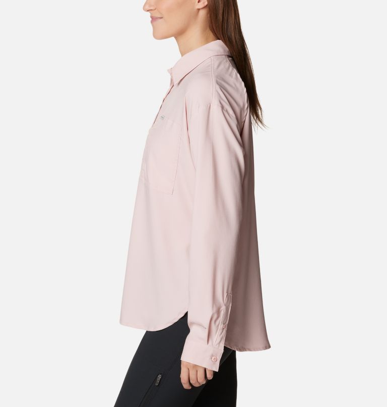 Women's Silver Ridge Utility Long Sleeve Shirt, Color: Dusty Pink, image 3
