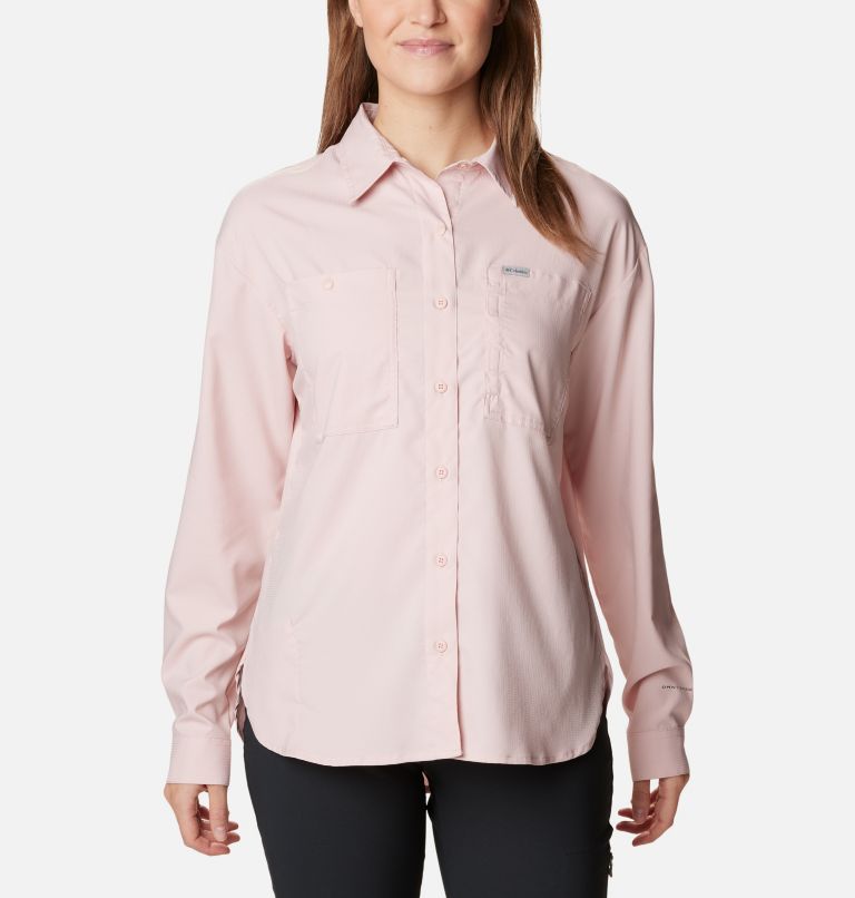 Thumbnail: Women's Silver Ridge Utility Long Sleeve Shirt, Color: Dusty Pink, image 1