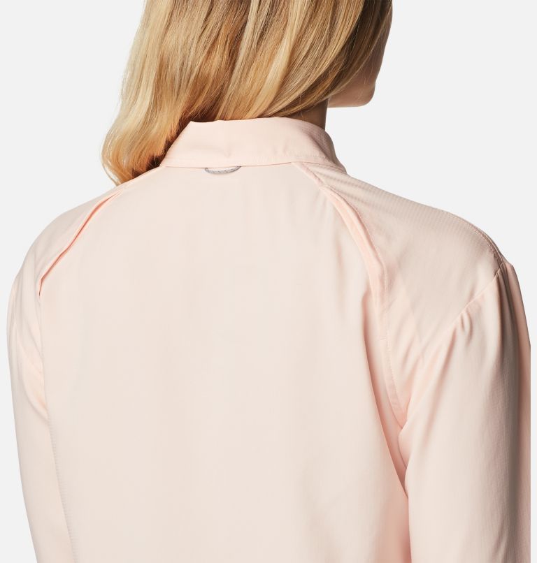 Thumbnail: Women's Silver Ridge Utility Long Sleeve Shirt, Color: Peach Blossom, image 6