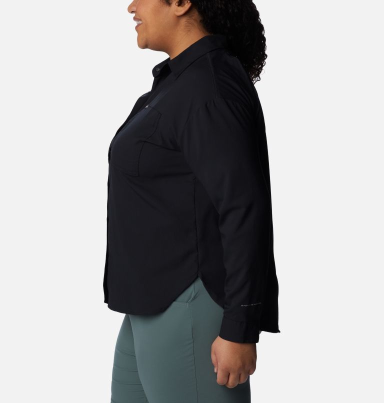Women's Silver Ridge Utility Long Sleeve Shirt - Plus Size, Color: Black, image 3