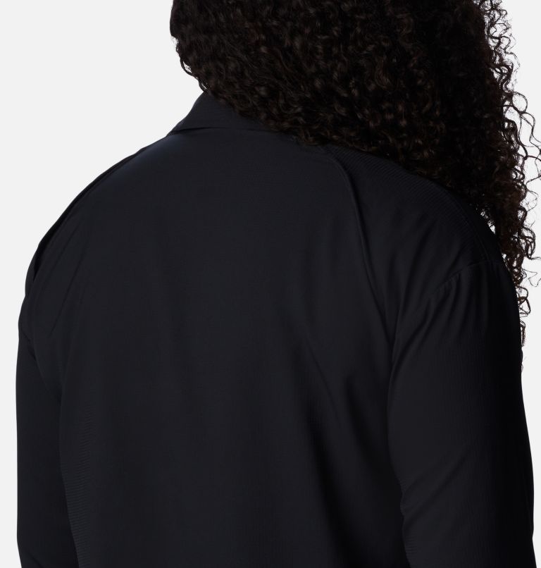 Thumbnail: Women's Silver Ridge Utility Long Sleeve Shirt - Plus Size, Color: Black, image 5
