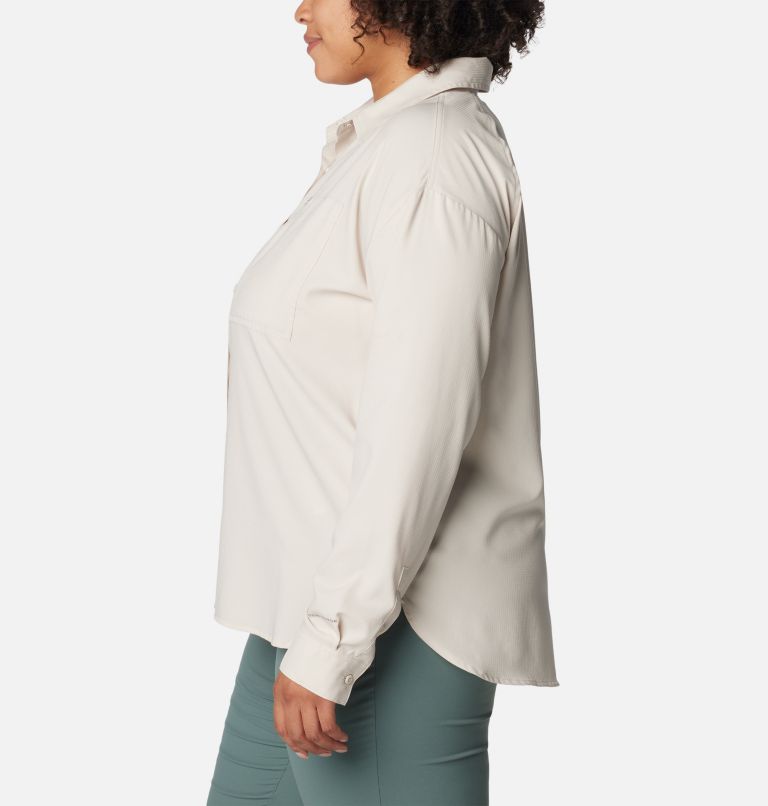 Women's Silver Ridge Utility Long Sleeve Shirt - Plus Size, Color: Dark Stone, image 3