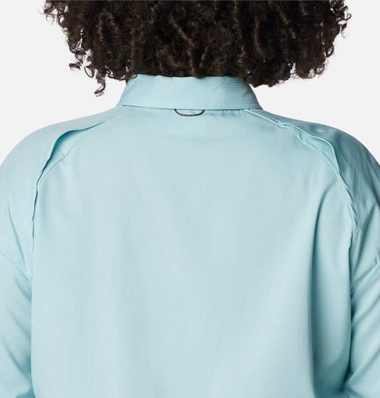 Women's Silver Ridge Utility Long Sleeve Shirt - Plus Size, Color: Aqua Haze, image 5