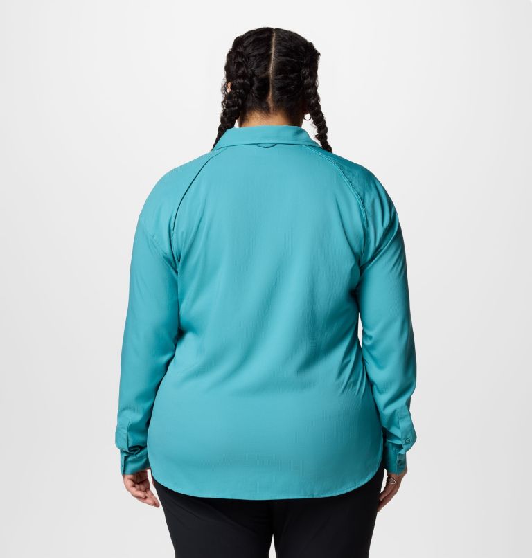 Women's Silver Ridge Utility Long Sleeve Shirt - Plus Size, Color: Teal, image 2
