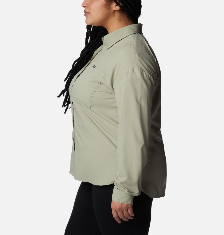 Women's Silver Ridge Utility Long Sleeve Shirt - Plus Size, Color: Safari, image 3