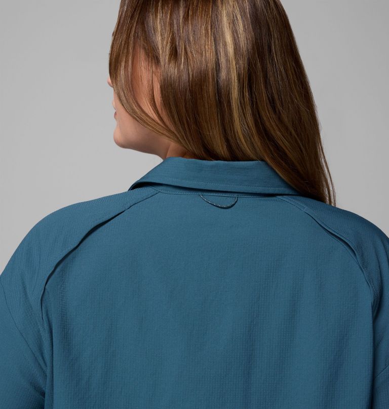 Women's Silver Ridge Utility Long Sleeve Shirt - Plus Size, Color: Everblue, image 7