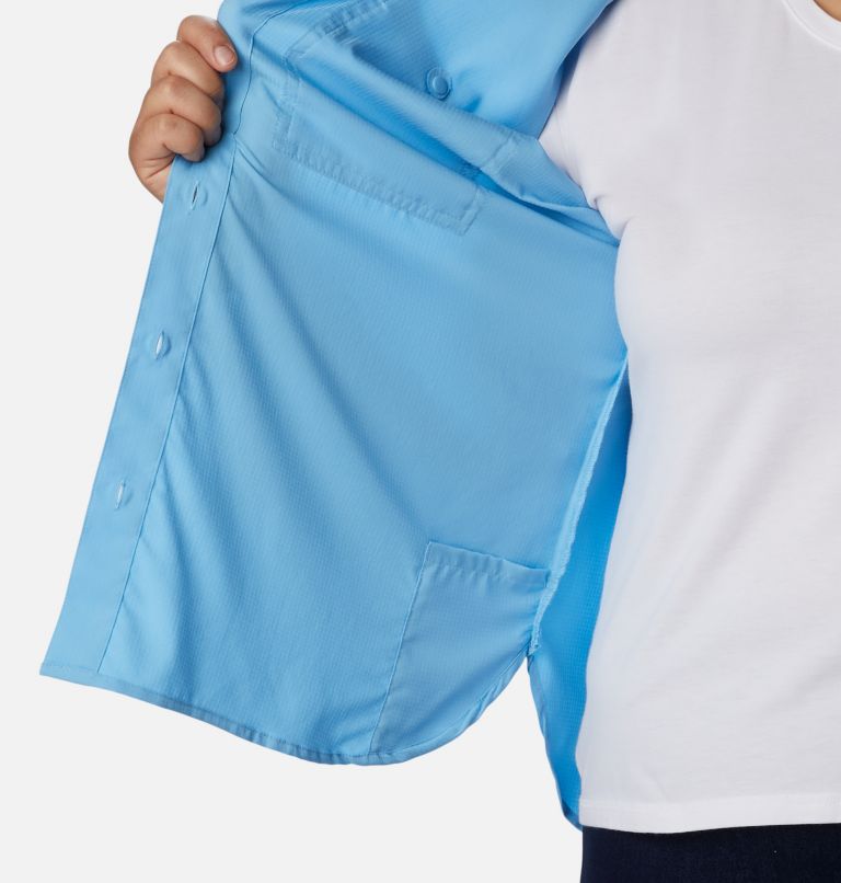 Women's Silver Ridge Utility Long Sleeve Shirt - Plus Size, Color: Vista Blue, image 6