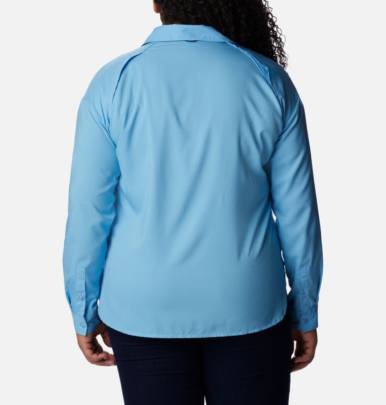 Thumbnail: Women's Silver Ridge Utility Long Sleeve Shirt - Plus Size, Color: Vista Blue, image 2