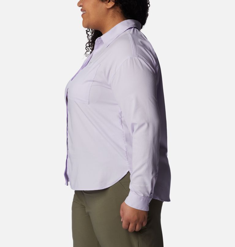 Women's Silver Ridge Utility Long Sleeve Shirt - Plus Size, Color: Purple Tint, image 3