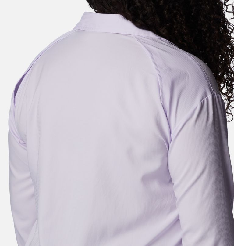 Women's Silver Ridge Utility Long Sleeve Shirt - Plus Size, Color: Purple Tint, image 5