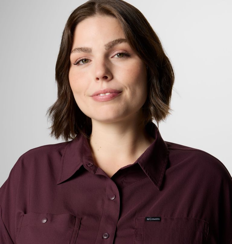 Women's Silver Ridge Utility Long Sleeve Shirt - Plus Size, Color: Moonvista, image 5