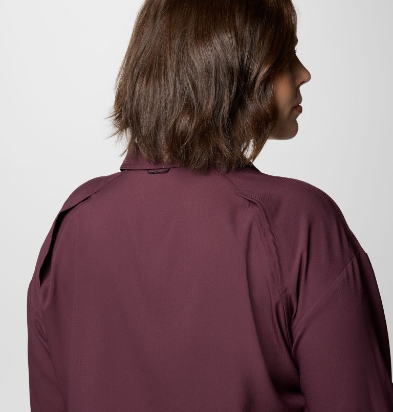 Women's Silver Ridge Utility Long Sleeve Shirt - Plus Size, Color: Moonvista, image 6