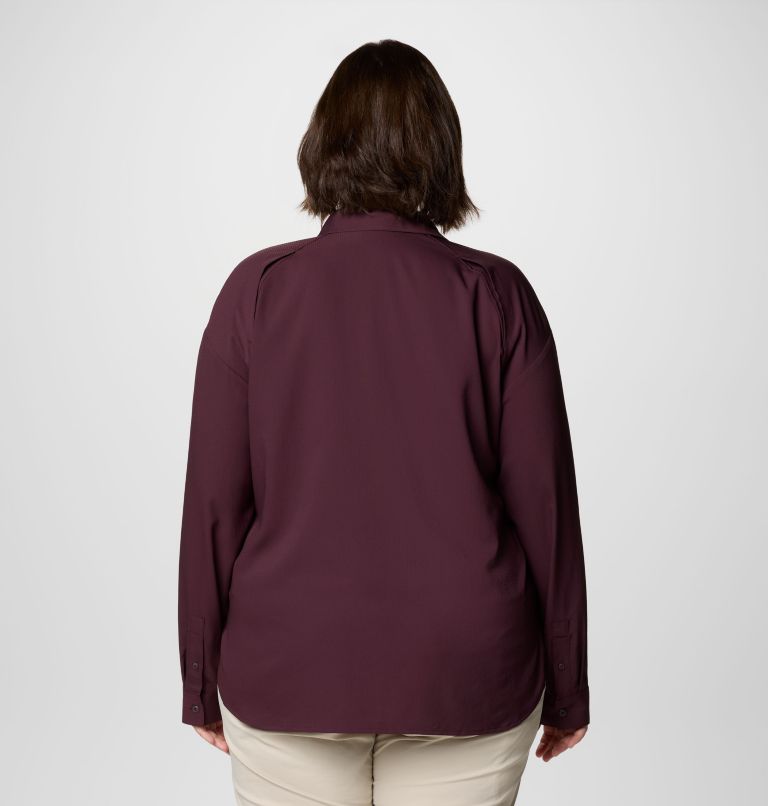 Women's Silver Ridge Utility Long Sleeve Shirt - Plus Size, Color: Moonvista, image 2