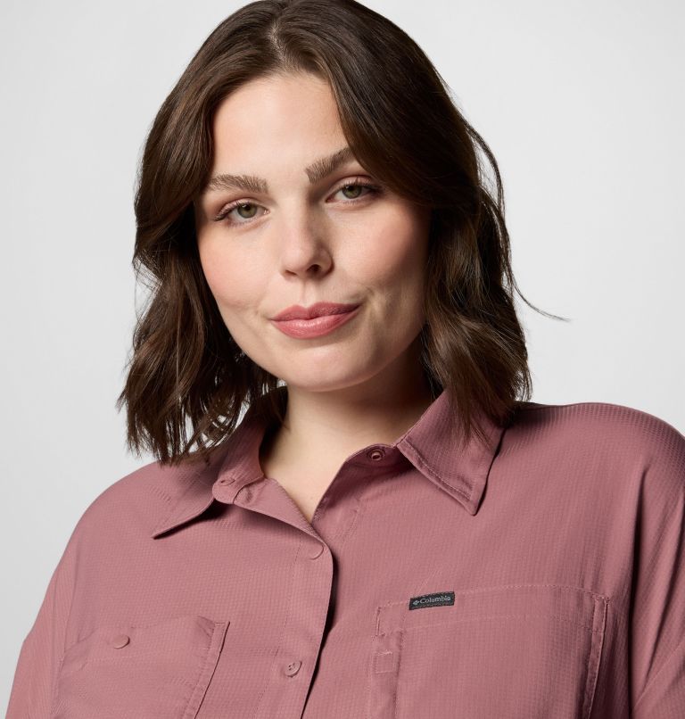 Women's Silver Ridge Utility Long Sleeve Shirt - Plus Size, Color: Fig, image 4