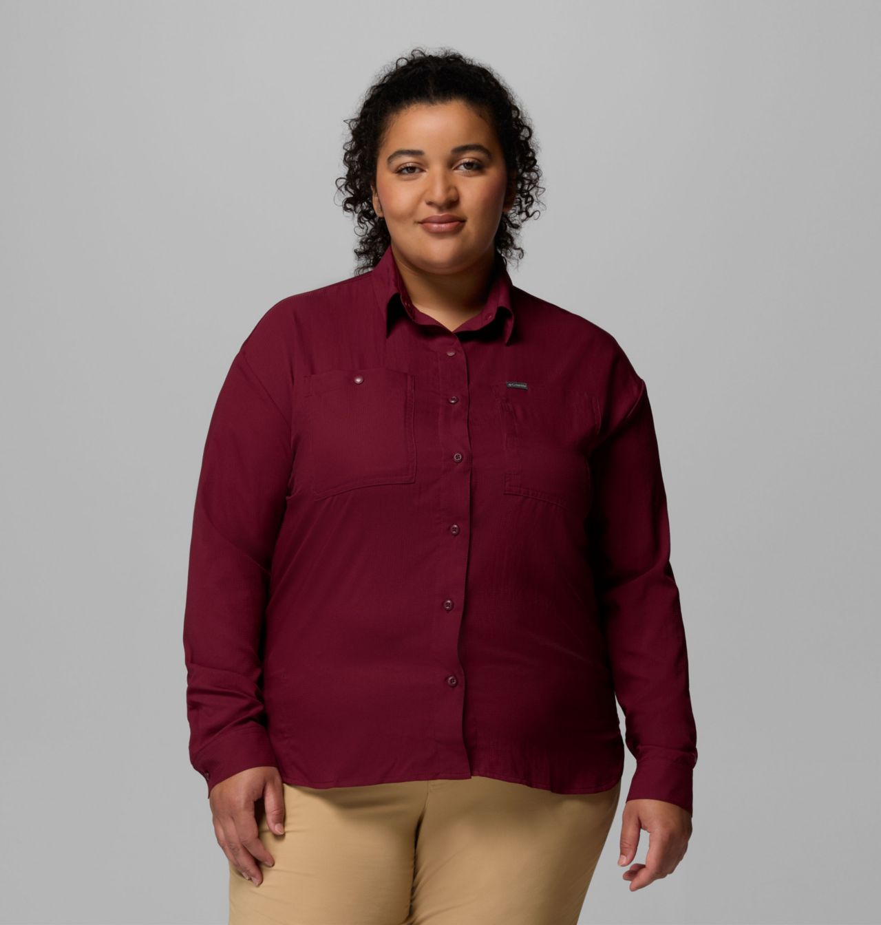 Women's Silver Ridge™ Utility Long Sleeve Shirt - Plus Size | 624 | 1X 1