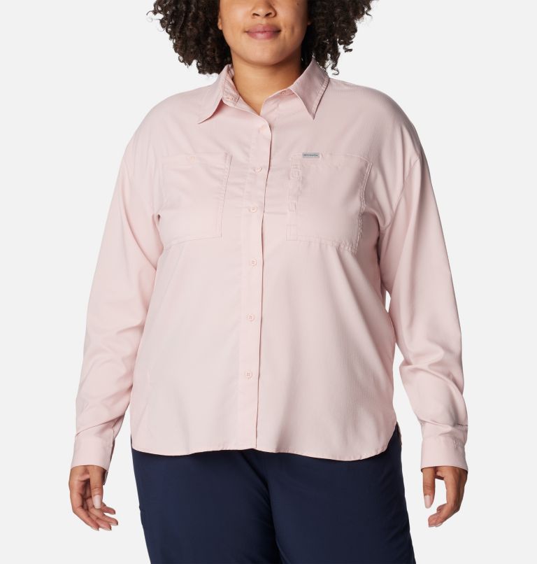 Silver Ridge Utility LS Shirt | 626 | 1X, Color: Dusty Pink, image 1