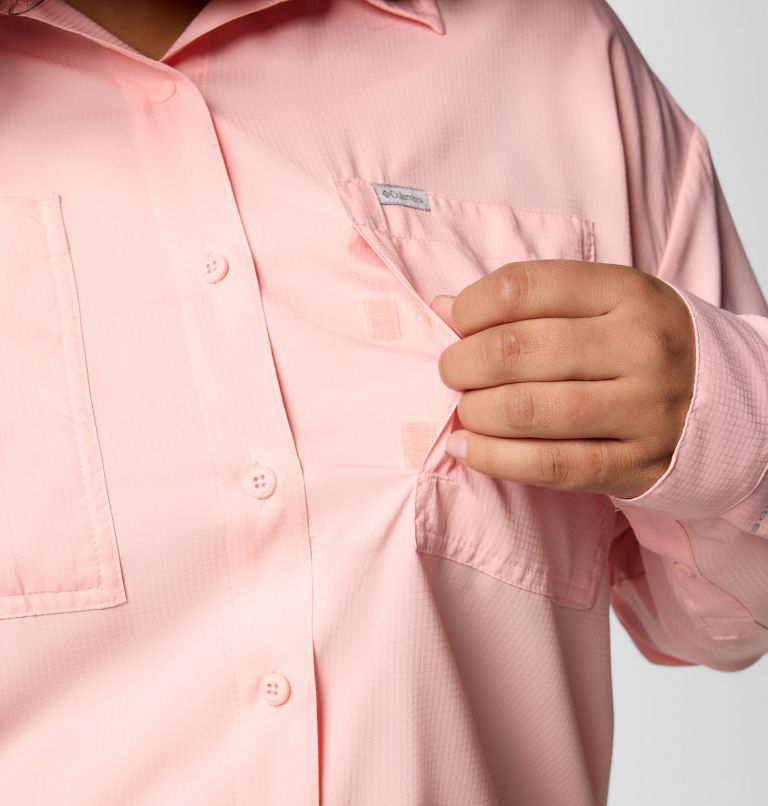 Women's Silver Ridge Utility Long Sleeve Shirt - Plus Size, Color: Pink Sand, image 6