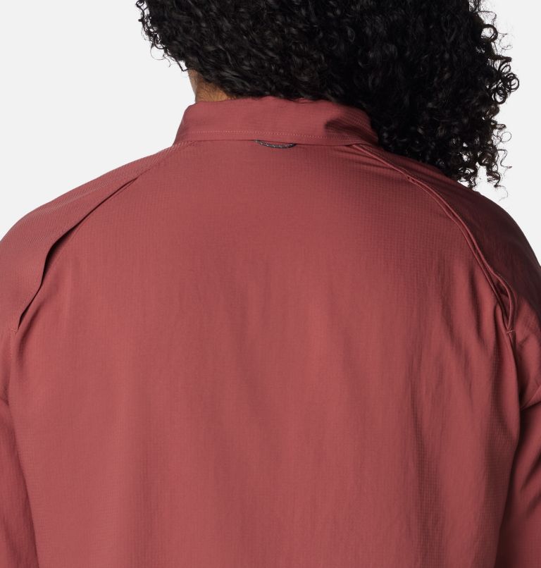 Women's Silver Ridge Utility Long Sleeve Shirt - Plus Size, Color: Beetroot, image 6