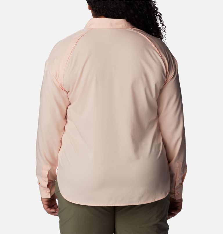 Thumbnail: Women's Silver Ridge Utility Long Sleeve Shirt - Plus Size, Color: Peach Blossom, image 2