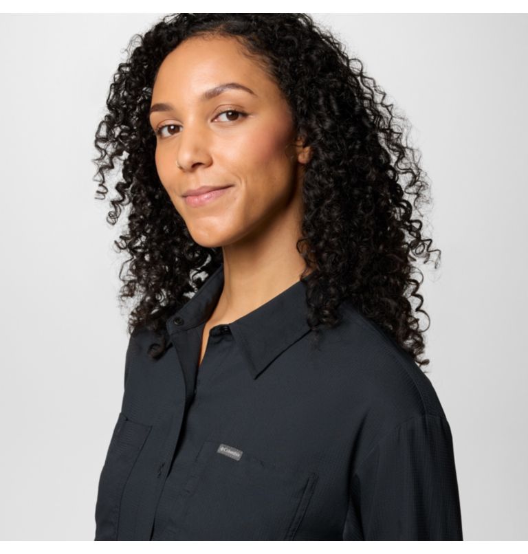 Women's Silver Ridge Utility Shirt, Color: Black, image 4