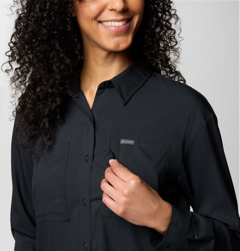 Women's Silver Ridge Utility Shirt, Color: Black, image 5