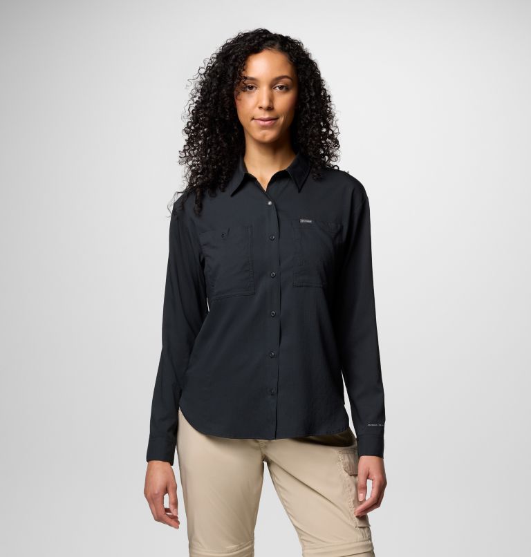 Women's Silver Ridge Utility Shirt, Color: Black, image 1