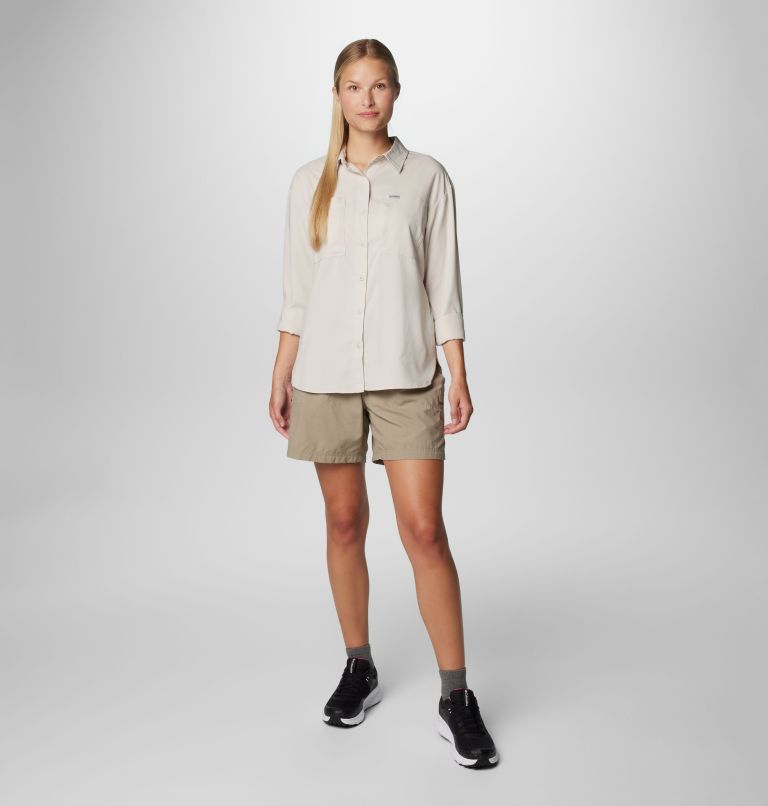 Women's Silver Ridge Utility Long Sleeve Shirt, Color: Dark Stone, image 3