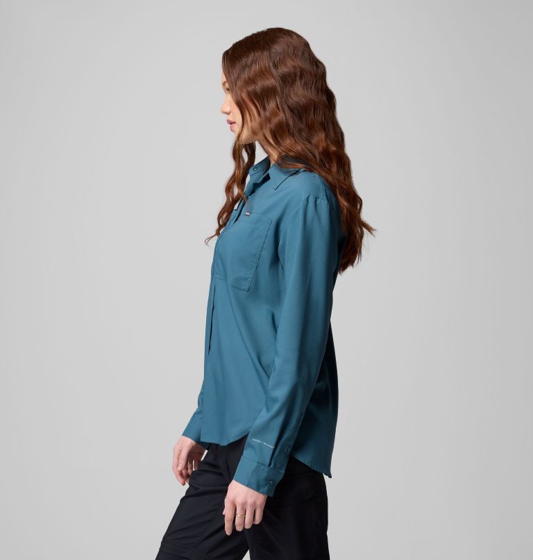 Women's Silver Ridge Utility Long Sleeve Shirt, Color: Everblue, image 4