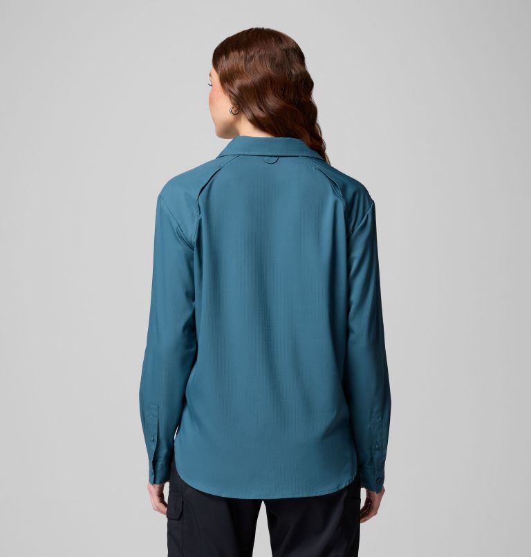 Women's Silver Ridge Utility Long Sleeve Shirt, Color: Everblue, image 3