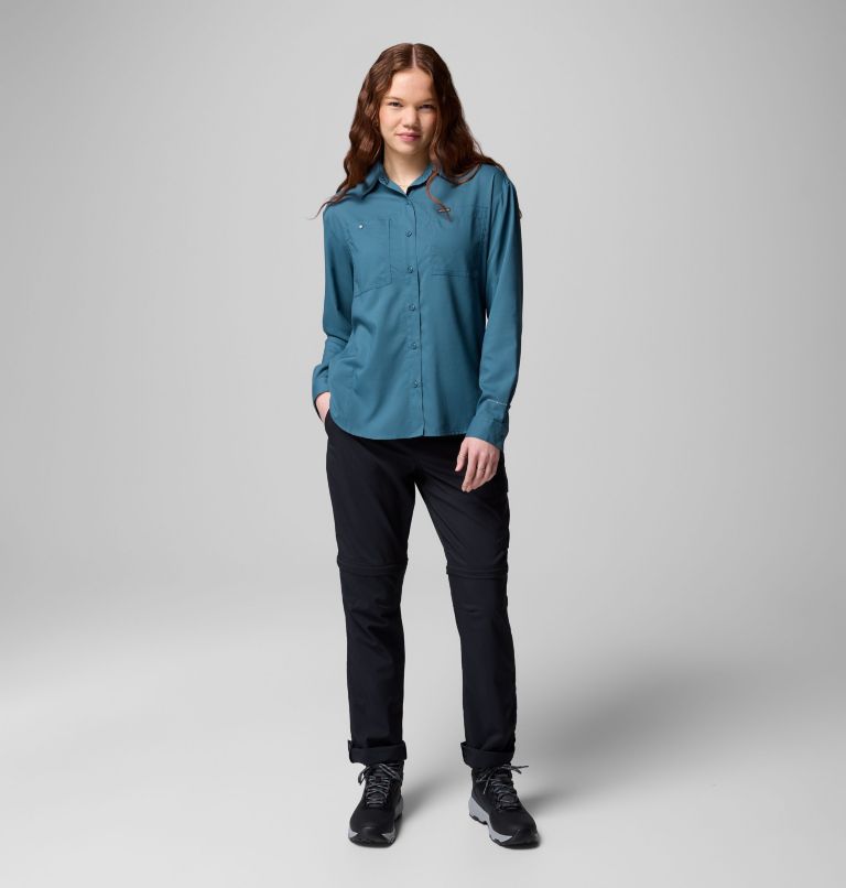 Women's Silver Ridge Utility Long Sleeve Shirt, Color: Everblue, image 2