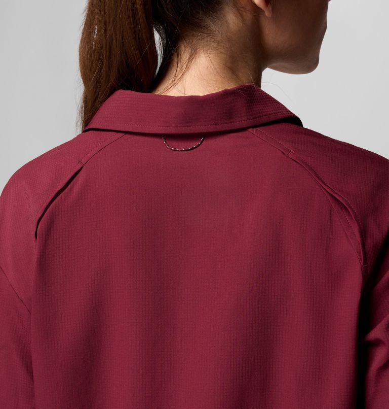Women's Silver Ridge Utility Long Sleeve Shirt, Color: Rich Wine, image 6