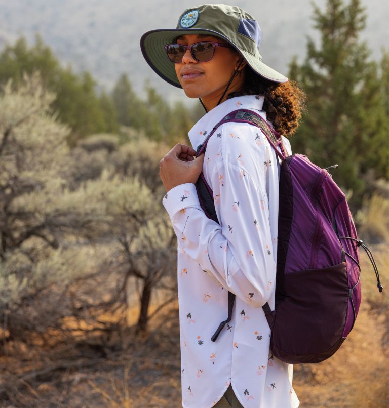 Women's Silver Ridge Utility Patterned Long Sleeve Shirt, Color: White, Baja Blitz, image 10