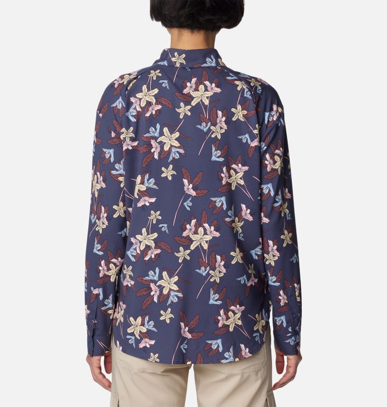 Chemise à manches longues avec motif Silver Ridge Utility Femme, Color: Nocturnal Tiger Lilies, image 2