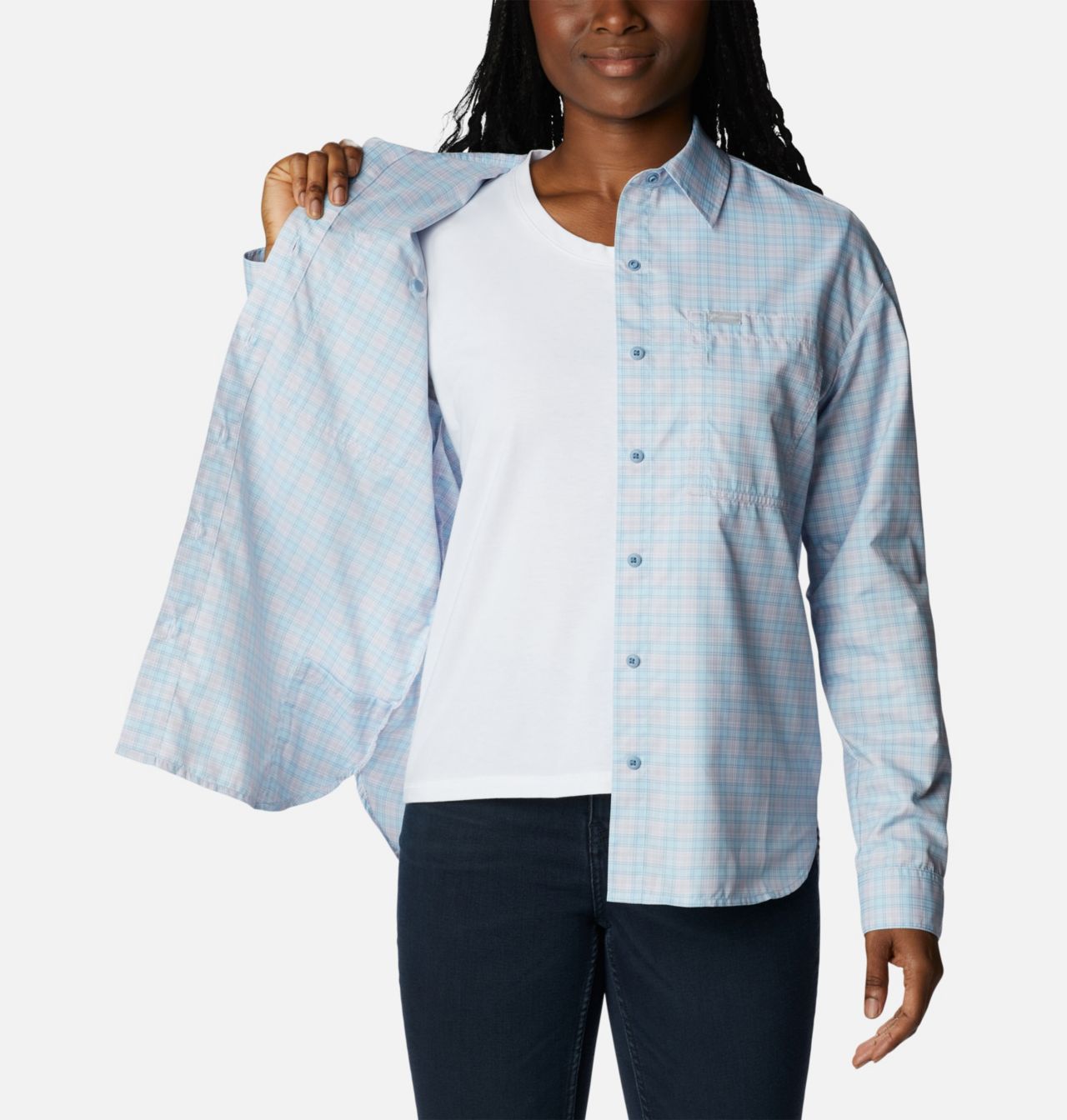 Women's Silver Ridge™ Utility Patterned Long Sleeve Shirt 5