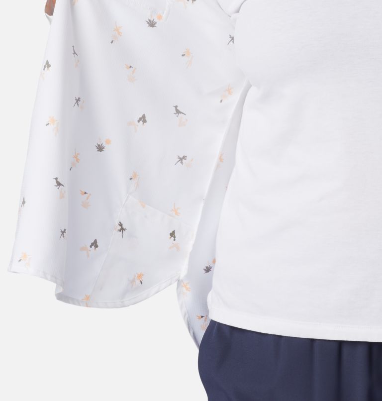 Women's Silver Ridge Utility Patterned Long Sleeve Shirt - Plus Size, Color: White, Baja Blitz, image 6