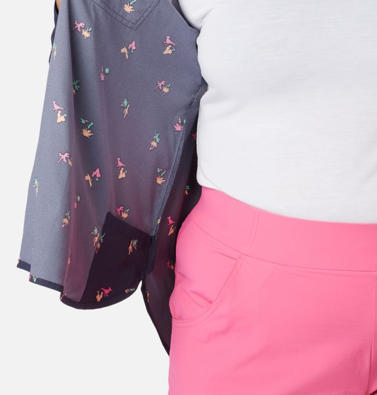 Women's Silver Ridge Utility Patterned Long Sleeve Shirt - Plus Size, Color: Nocturnal, Baja Blitz, image 6