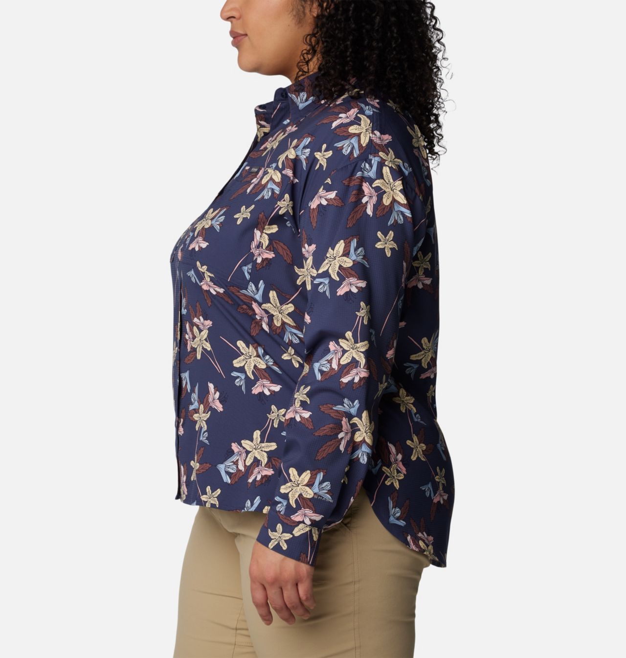 Women's Silver Ridge™ Utility Patterned Long Sleeve Shirt - Plus Size | 468 | 2X 3