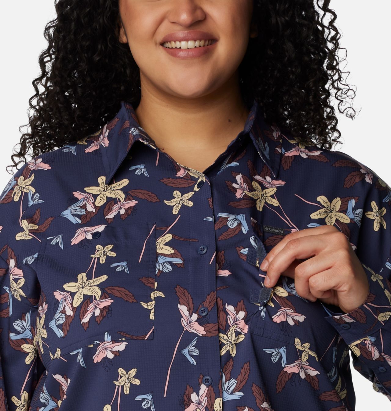 Women's Silver Ridge™ Utility Patterned Long Sleeve Shirt - Plus Size | 468 | 2X 4