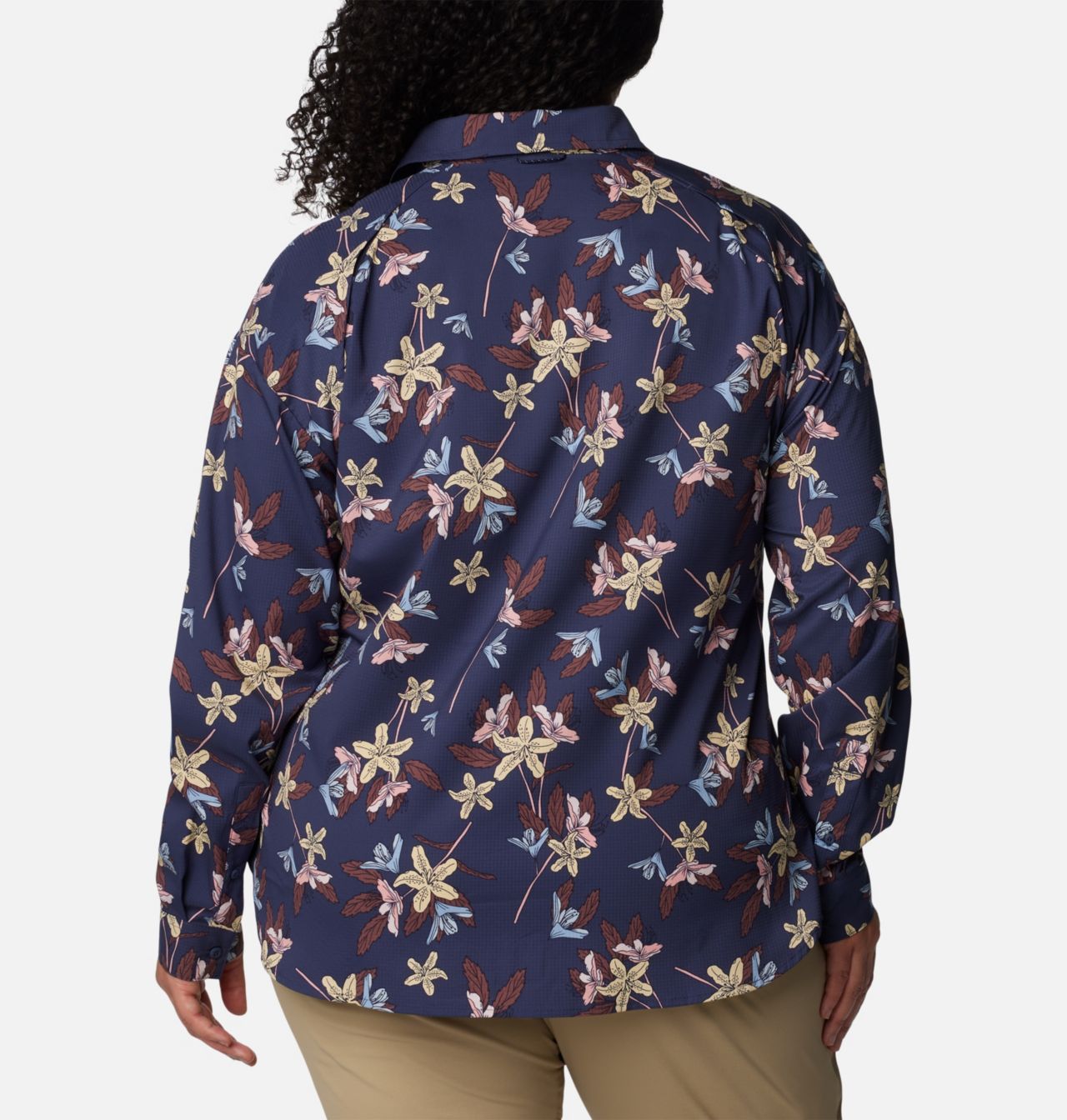 Women's Silver Ridge™ Utility Patterned Long Sleeve Shirt - Plus Size | 468 | 2X 2