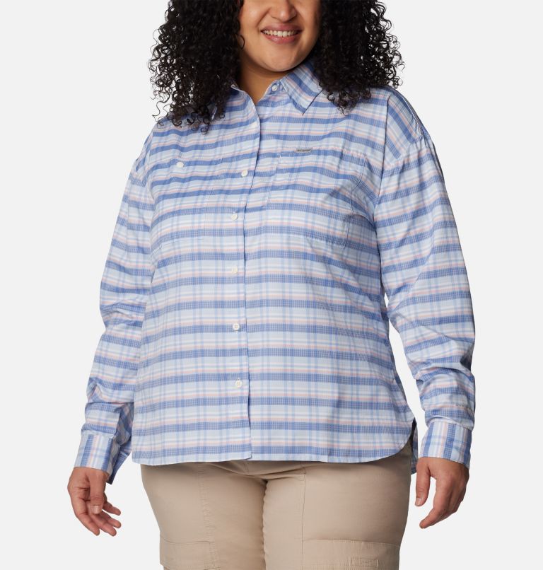 COLUMBIA Silver Ridge Utility Women's Shirt - Plus Size