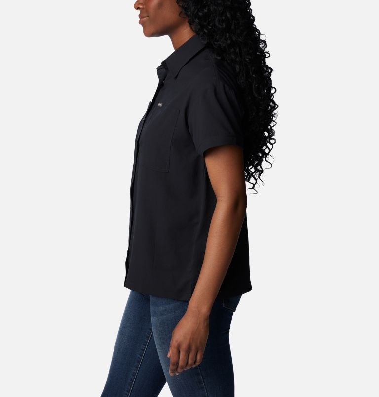 Women's Silver Ridge Utility Short Sleeve Shirt, Color: Black, image 3