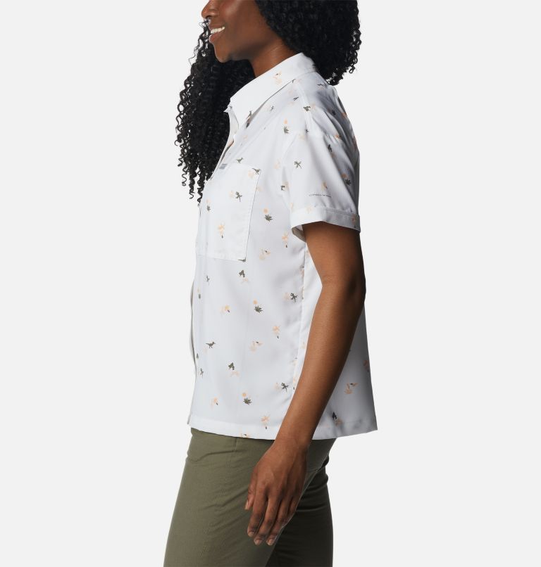 Women's Silver Ridge Utility Short Sleeve Shirt, Color: White, Baja Blitz, image 3
