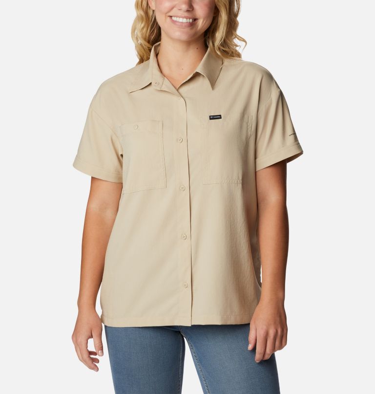 Thumbnail: Women's Silver Ridge Utility Short Sleeve Shirt, Color: Ancient Fossil, image 1