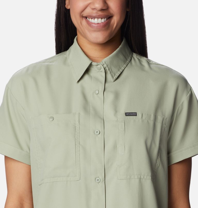 Women's Silver Ridge Utility Short Sleeve Shirt, Color: Safari, image 4