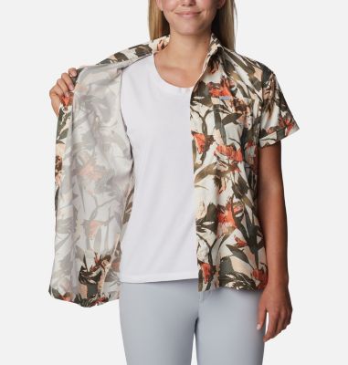 Chemise à manches longues Women Columbia Silver Ridge Blanc