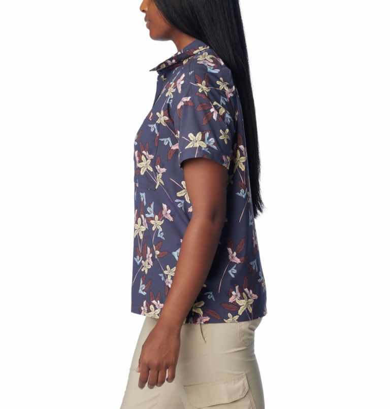 Silver Ridge Utility Kurzarmhemd für Frauen, Color: Nocturnal Tiger Lilies, image 3