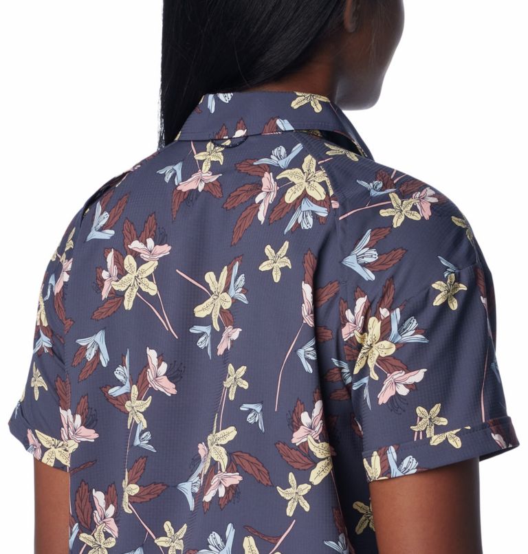 Silver Ridge Utility Kurzarmhemd für Frauen, Color: Nocturnal Tiger Lilies, image 5