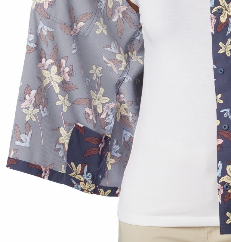 Silver Ridge Utility Kurzarmhemd für Frauen, Color: Nocturnal Tiger Lilies, image 6