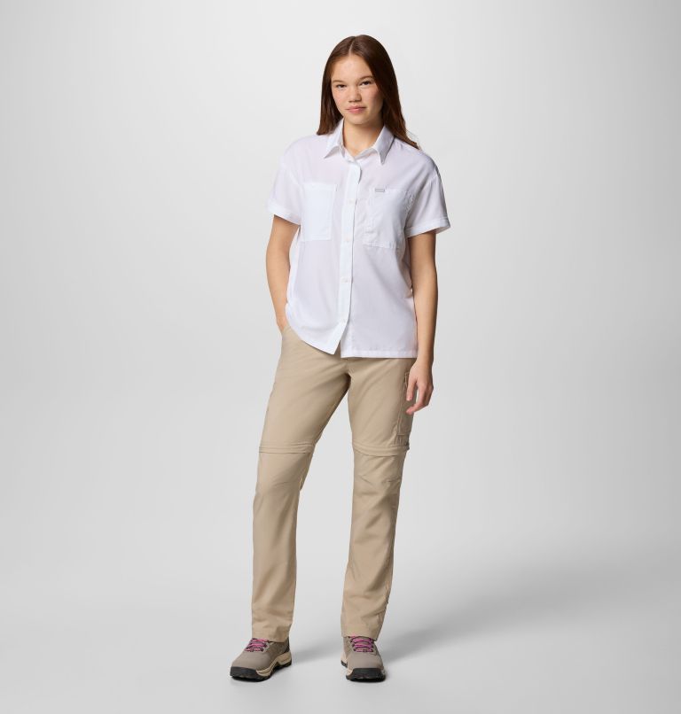 Women's Silver Ridge Utility Short Sleeve Shirt, Color: White, image 6