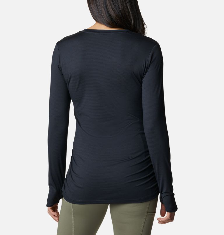 Thumbnail: Women's Leslie Falls Long Sleeve Technical T-Shirt, Color: Black, image 2